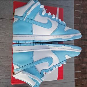 Nike Dunk High Retro UNC BLUE CHILL Mens 7 Womens 8.5 NEW BOX authentic Sneaker